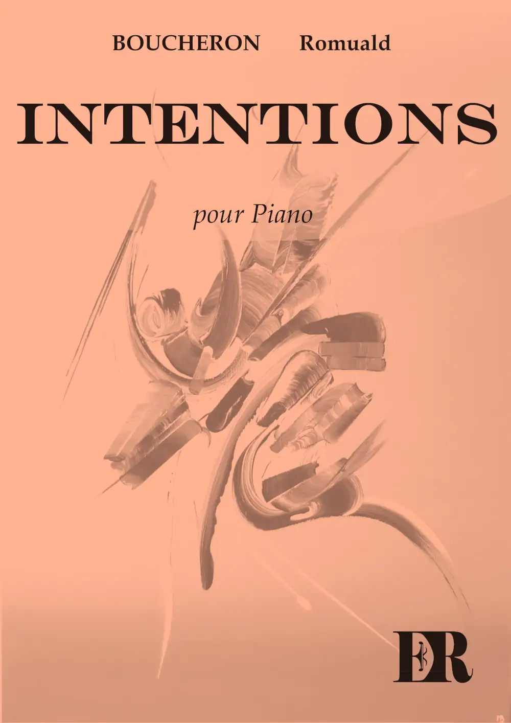 Couverture de la partition "Intentions" éditée aux Éditions Romulus.