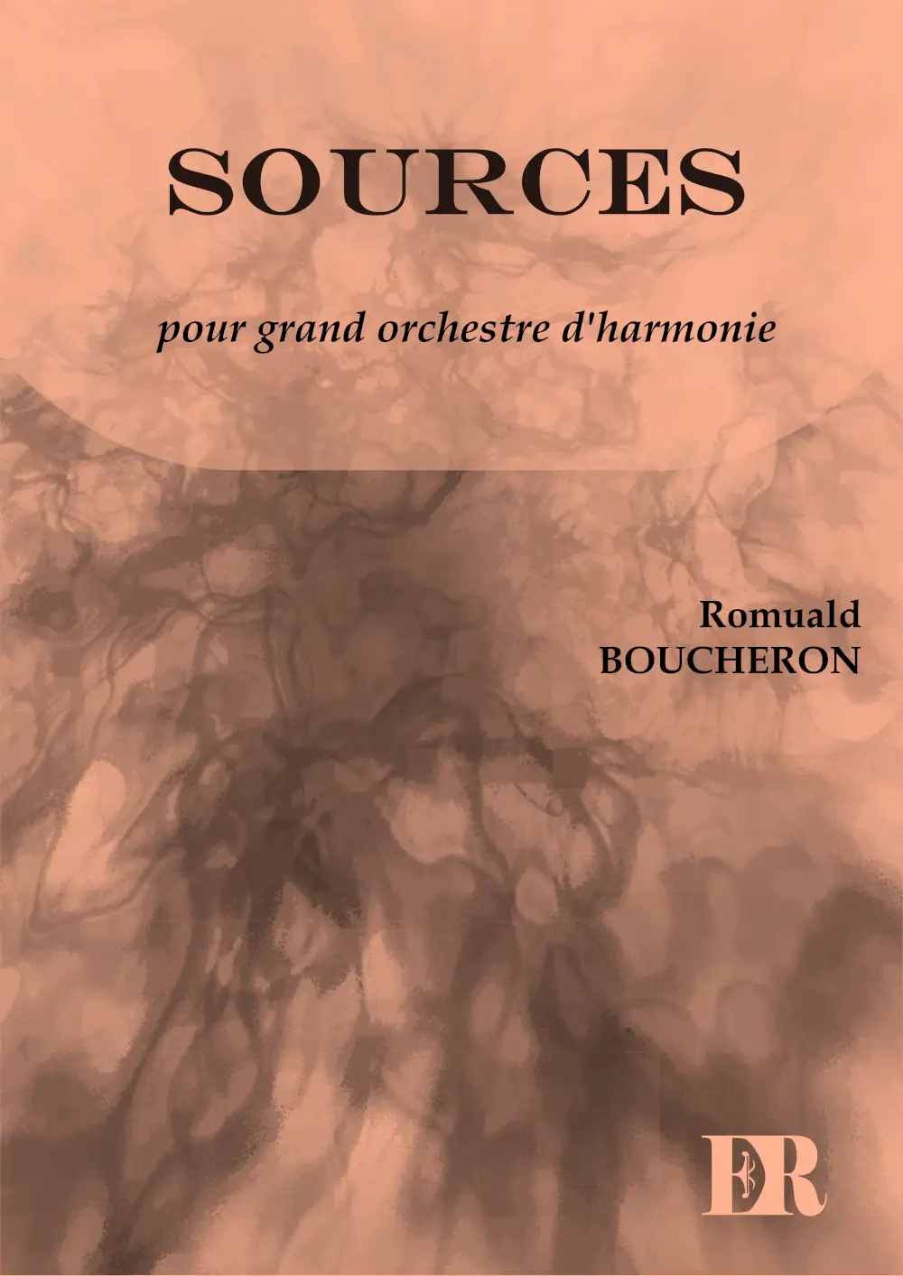 Couverture de la partition "Sources" éditée aux Éditions Romulus.