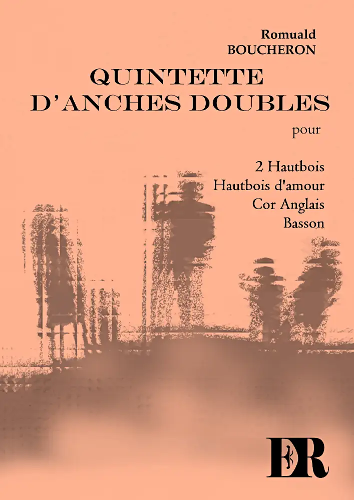Couverture de la partition "Quintette d'anches doubles" éditée aux Éditions Romulus.