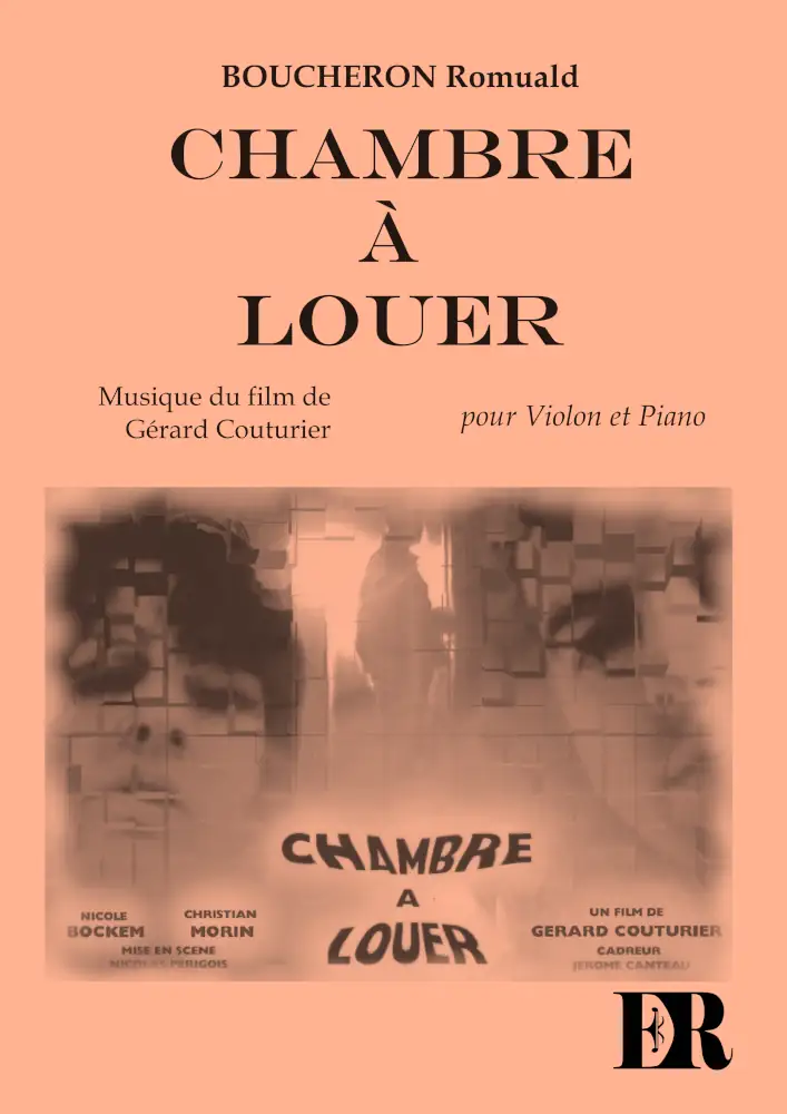 Couverture de la partition "Chambre à louer" éditée aux Éditions Romulus.