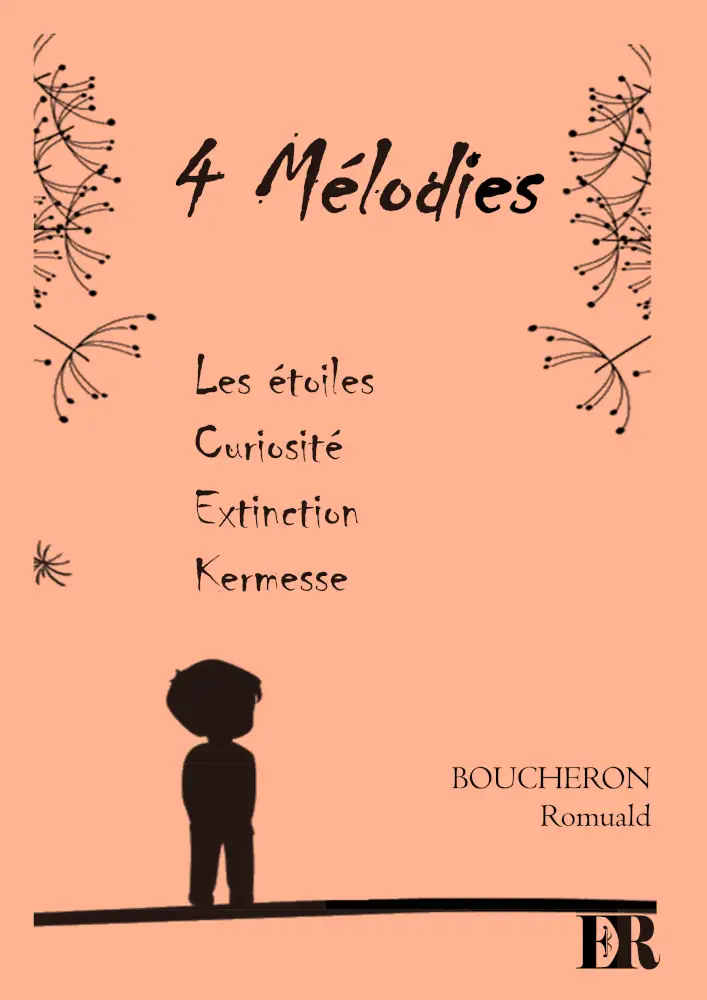 Couverture de la partition "4 mélodies" éditée aux Éditions Romulus.
