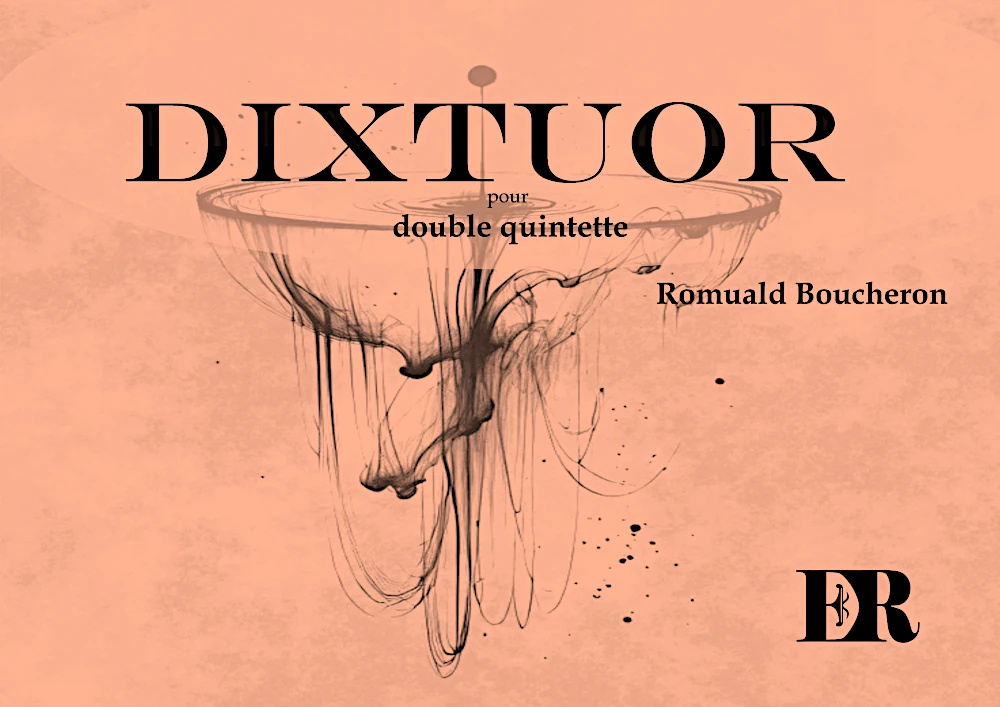 Couverture de la partition "Dixtuor" éditée aux Éditions Romulus.