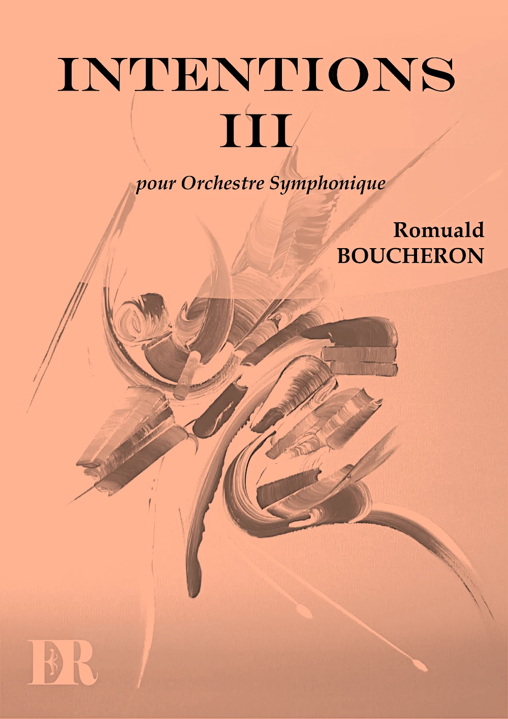 Couverture de la partition "Intentions III" éditée aux Éditions Romulus.
