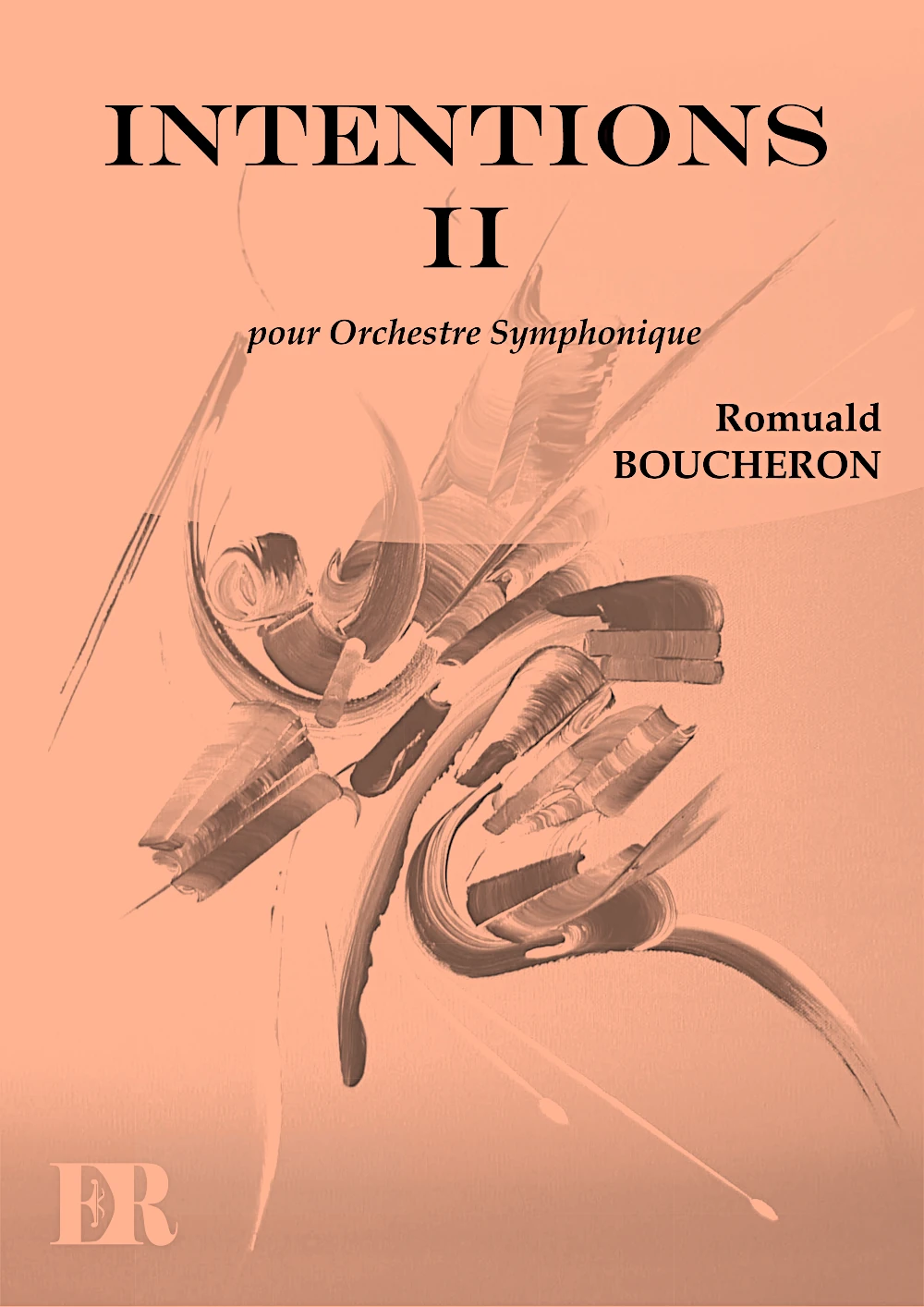 Couverture de la partition "Intentions II" éditée aux Éditions Romulus.